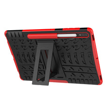 Load image into Gallery viewer, Tire Texture Shockproof TPU + PC Protective Case with Holder, For Samsung Galaxy Tab S7 Lite T730 / T735 &amp; S7+ T970 / T976B