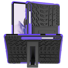 Load image into Gallery viewer, Tire Texture Shockproof TPU + PC Protective Case with Holder, For Samsung Galaxy Tab S7 Lite T730 / T735 &amp; S7+ T970 / T976B