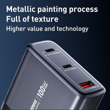 Load image into Gallery viewer, REMAX U2-AC 100W USB and Dual Type-C GaN Digital Display Fast Charger, EU Plug
