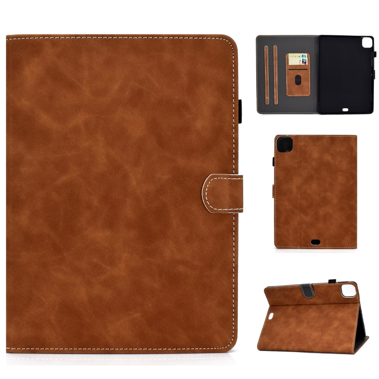 Cowhide Texture Horizontal Flip Leather Case with Holder & Card Slots & Sleep / Wake-up Function, For iPad Air 2022 / 2020 10.9