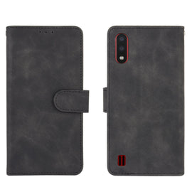 Solid Color Skin Feel Magnetic Buckle Horizontal Flip Calf Texture PU Leather Case with Holder & Card Slots & Wallet, For Samsung Galaxy A01 (Global Version), For Samsung Galaxy A21 (Eurasian Version), For Samsung Galaxy A20 / A30                      ...