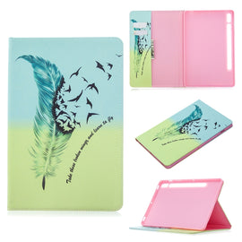 Colored Drawing Pattern Horizontal Flip Leather Case with Holder & Card Slots & Wallet, For Samsung Galaxy Tab S8 / Galaxy Tab S7 T870, For Amazon Kindle Fire HD8 (2020)