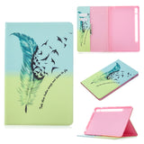 Colored Drawing Pattern Horizontal Flip Leather Case with Holder & Card Slots & Wallet, For Samsung Galaxy Tab S8 / Galaxy Tab S7 T870, For Amazon Kindle Fire HD8 (2020)