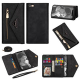 Skin Feel Zipper Horizontal Flip Leather Case with Holder & Card Slots & Photo Frame & Lanyard & Long Rope, For iPhone 6, For iPhone 6 Plus, For iPhone 7 / 8 / SE (2020), For iPhone 7 Plus / 8 Plus, For iPhone 11, For iPhone 11 Pro, For iPhone 11 Pro M...