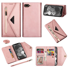 Load image into Gallery viewer, Skin Feel Zipper Horizontal Flip Leather Case with Holder &amp; Card Slots &amp; Photo Frame &amp; Lanyard &amp; Long Rope, For iPhone 6, For iPhone 6 Plus, For iPhone 7 / 8 / SE (2020), For iPhone 7 Plus / 8 Plus, For iPhone 11, For iPhone 11 Pro, For iPhone 11 Pro M...
