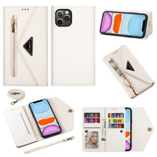 Load image into Gallery viewer, Skin Feel Zipper Horizontal Flip Leather Case with Holder &amp; Card Slots &amp; Photo Frame &amp; Lanyard &amp; Long Rope, For iPhone 6, For iPhone 6 Plus, For iPhone 7 / 8 / SE (2020), For iPhone 7 Plus / 8 Plus, For iPhone 11, For iPhone 11 Pro, For iPhone 11 Pro M...