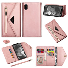 Load image into Gallery viewer, Skin Feel Zipper Horizontal Flip Leather Case with Holder &amp; Card Slots &amp; Photo Frame &amp; Lanyard &amp; Long Rope, For iPhone 6, For iPhone 6 Plus, For iPhone 7 / 8 / SE (2020), For iPhone 7 Plus / 8 Plus, For iPhone 11, For iPhone 11 Pro, For iPhone 11 Pro M...