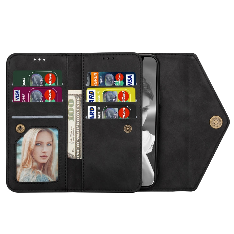 Skin Feel Zipper Horizontal Flip Leather Case with Holder & Card Slots & Photo Frame & Lanyard & Long Rope, For iPhone XR, For iPhone XS Max