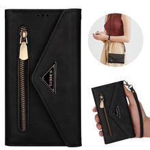 Load image into Gallery viewer, Skin Feel Zipper Horizontal Flip Leather Case with Holder &amp; Card Slots &amp; Photo Frame &amp; Lanyard &amp; Long Rope, For iPhone XR, For iPhone XS Max