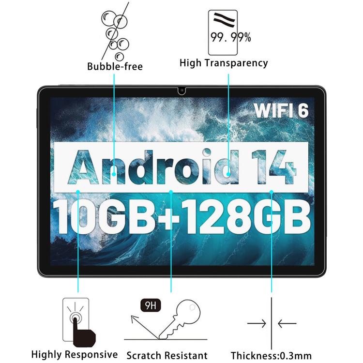 9H 0.3mm Explosion-proof Tempered Glass Film, For UGRIHACH A7 11