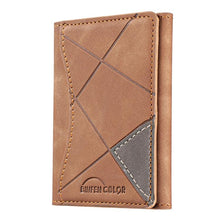 Load image into Gallery viewer, Prismatic Leather Horizontal Magnetic Wallet Card Bag Case