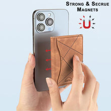 Load image into Gallery viewer, Prismatic Leather Horizontal Magnetic Wallet Card Bag Case