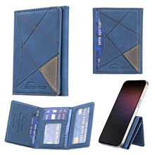 Load image into Gallery viewer, Prismatic Leather Horizontal Magnetic Wallet Card Bag Case