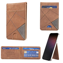 Load image into Gallery viewer, Prismatic Leather Vertical Magnetic Wallet Card Bag Case