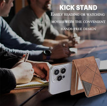 Load image into Gallery viewer, Prismatic Leather Vertical Magnetic Wallet Card Bag Case