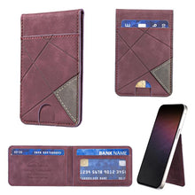 Load image into Gallery viewer, Prismatic Leather Vertical Magnetic Wallet Card Bag Case