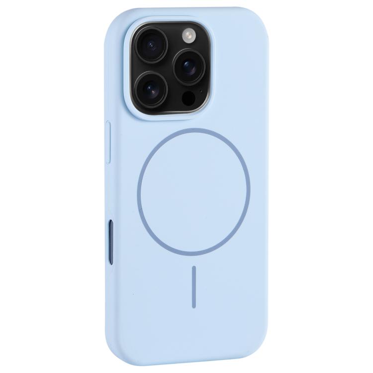 Large Hole Camera MagSafe Liquid Silicone Full Coverage Phone Case, For iPhone 16 Pro Max, For iPhone 16 Pro, For iPhone 16 Plus, For iPhone 16