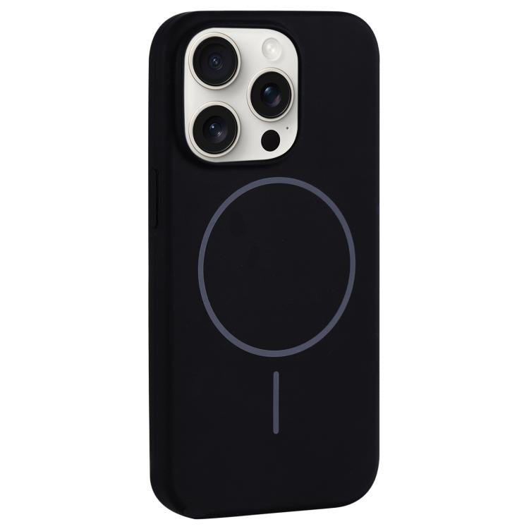 Large Hole Camera MagSafe Liquid Silicone Full Coverage Phone Case, For iPhone 15 Pro Max, For iPhone 15 Pro, For iPhone 15 Plus, For iPhone 15