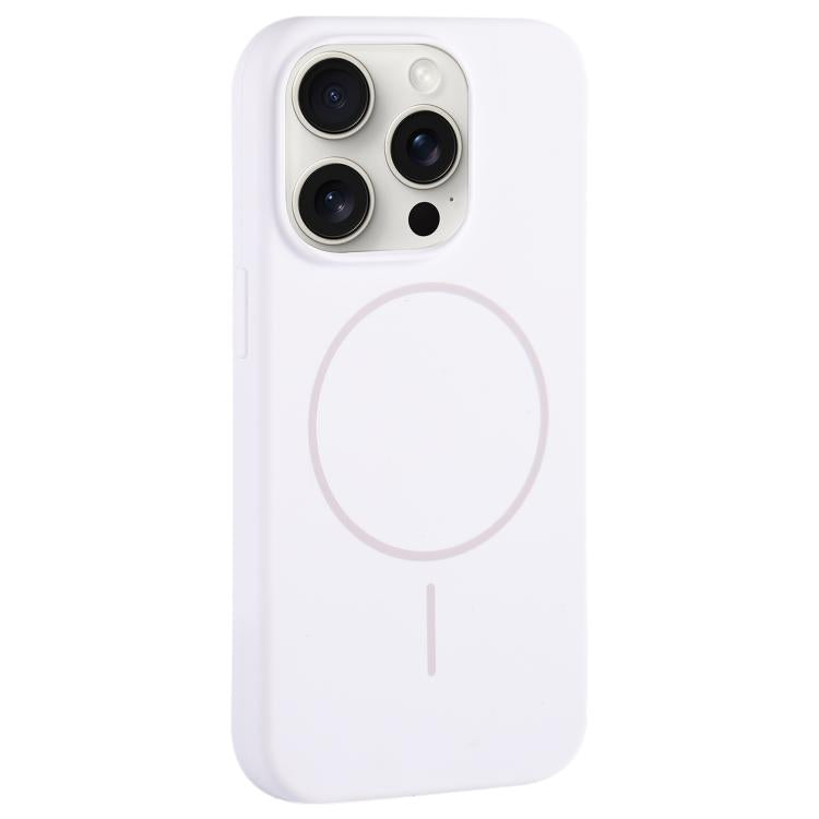 Large Hole Camera MagSafe Liquid Silicone Full Coverage Phone Case, For iPhone 15 Pro Max, For iPhone 15 Pro, For iPhone 15 Plus, For iPhone 15