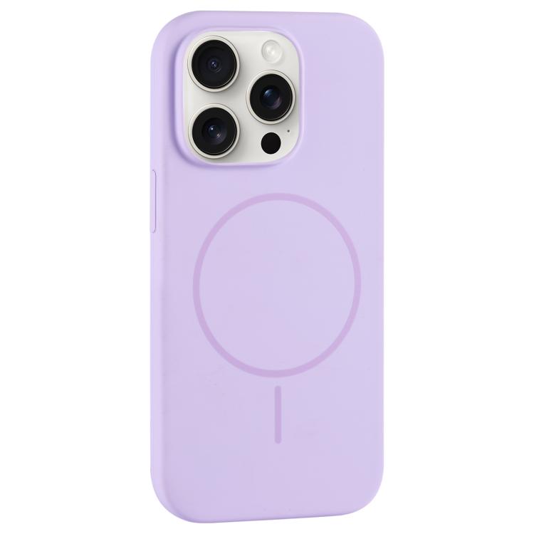 Large Hole Camera MagSafe Liquid Silicone Full Coverage Phone Case, For iPhone 15 Pro Max, For iPhone 15 Pro, For iPhone 15 Plus, For iPhone 15