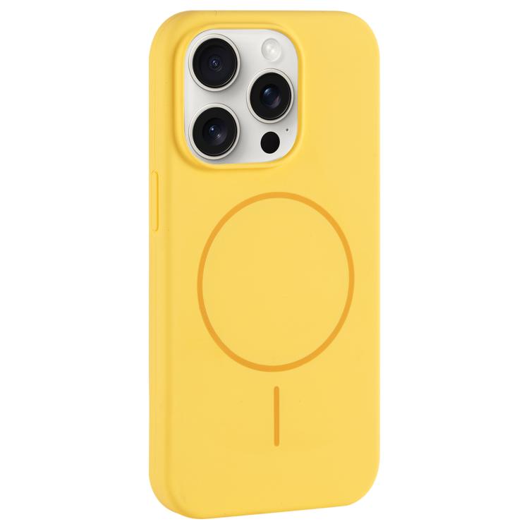 Large Hole Camera MagSafe Liquid Silicone Full Coverage Phone Case, For iPhone 15 Pro Max, For iPhone 15 Pro, For iPhone 15 Plus, For iPhone 15