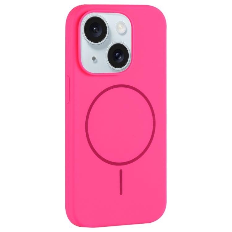 Large Hole Camera MagSafe Liquid Silicone Full Coverage Phone Case, For iPhone 15 Pro Max, For iPhone 15 Pro, For iPhone 15 Plus, For iPhone 15