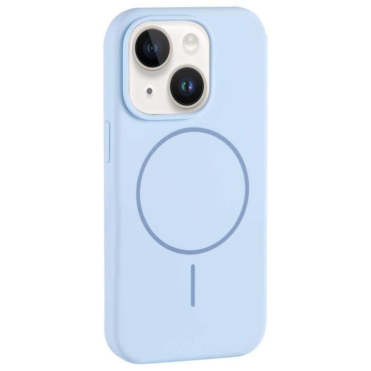 Large Hole Camera MagSafe Liquid Silicone Full Coverage Phone Case, For iPhone 14 Plus, For iPhone 14, For iPhone 14 Pro, For iPhone 14 Pro Max