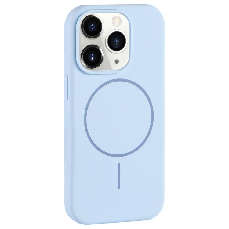 Large Hole Camera MagSafe Liquid Silicone Full Coverage Phone Case, For iPhone 12 Pro Max, For iPhone 12 Pro, For iPhone 11 Pro Max, For iPhone 11