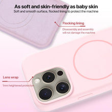 Load image into Gallery viewer, Large Hole Camera MagSafe Liquid Silicone Full Coverage Phone Case, For iPhone 15 Pro Max, For iPhone 15 Pro, For iPhone 15 Plus, For iPhone 15