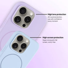 Load image into Gallery viewer, Large Hole Camera MagSafe Liquid Silicone Full Coverage Phone Case, For iPhone 15 Pro Max, For iPhone 15 Pro, For iPhone 15 Plus, For iPhone 15