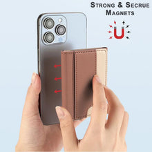 Load image into Gallery viewer, Color Matching Leather Horizontal Magnetic Wallet Card Bag Case