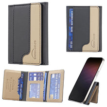 Load image into Gallery viewer, Color Matching Leather Horizontal Magnetic Wallet Card Bag Case
