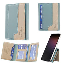 Load image into Gallery viewer, Color Matching Leather Horizontal Magnetic Wallet Card Bag Case