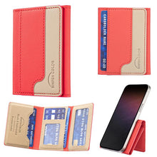 Load image into Gallery viewer, Color Matching Leather Horizontal Magnetic Wallet Card Bag Case