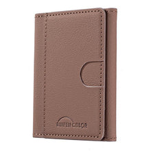 Load image into Gallery viewer, Solid Color Leather Horizontal Magnetic Wallet Card Bag Case