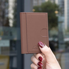 Load image into Gallery viewer, Solid Color Leather Horizontal Magnetic Wallet Card Bag Case