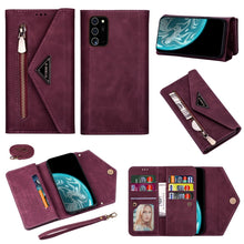 Load image into Gallery viewer, Skin Feel Zipper Horizontal Flip Leather Case with Holder &amp; Card Slots &amp; Photo Frame &amp; Lanyard &amp; Long Rope, For Samsung Galaxy Note20, For Samsung Galaxy Note20 Ultra, For Samsung Galaxy S20, For Samsung Galaxy S20+, For Samsung Galaxy S20 Ultra       ...