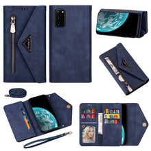 Load image into Gallery viewer, Skin Feel Zipper Horizontal Flip Leather Case with Holder &amp; Card Slots &amp; Photo Frame &amp; Lanyard &amp; Long Rope, For Samsung Galaxy Note20, For Samsung Galaxy Note20 Ultra, For Samsung Galaxy S20, For Samsung Galaxy S20+, For Samsung Galaxy S20 Ultra       ...