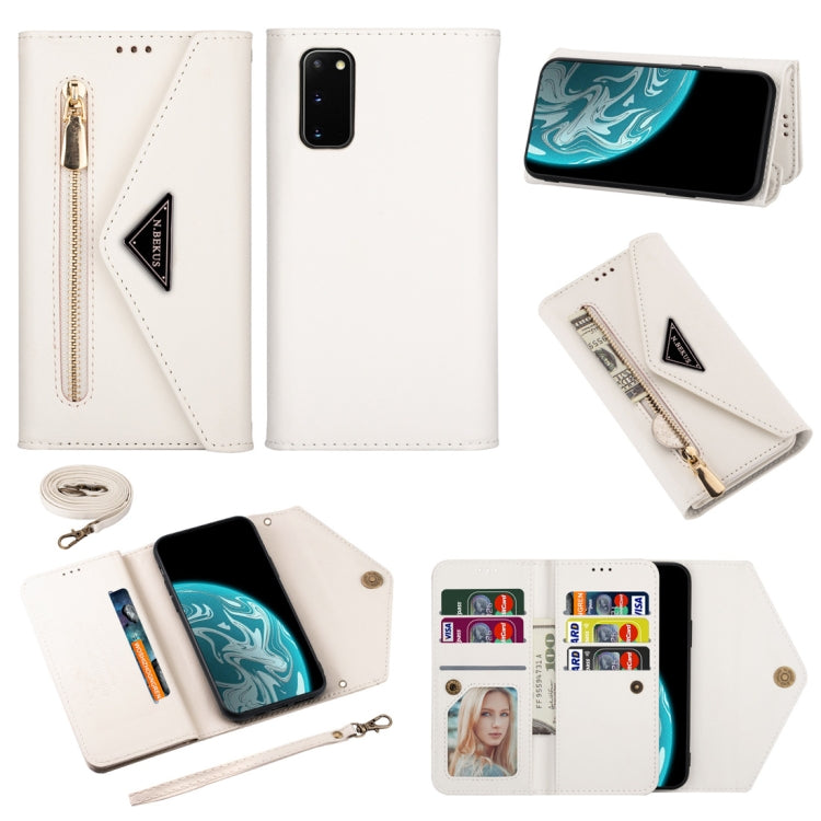 Skin Feel Zipper Horizontal Flip Leather Case with Holder & Card Slots & Photo Frame & Lanyard & Long Rope, For Samsung Galaxy Note20, For Samsung Galaxy Note20 Ultra, For Samsung Galaxy S20, For Samsung Galaxy S20+, For Samsung Galaxy S20 Ultra       ...