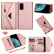 Load image into Gallery viewer, Skin Feel Zipper Horizontal Flip Leather Case with Holder &amp; Card Slots &amp; Photo Frame &amp; Lanyard &amp; Long Rope, For Samsung Galaxy Note20, For Samsung Galaxy Note20 Ultra, For Samsung Galaxy S20, For Samsung Galaxy S20+, For Samsung Galaxy S20 Ultra       ...