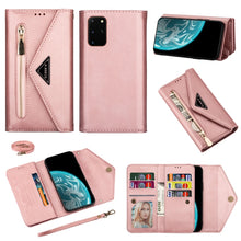 Load image into Gallery viewer, Skin Feel Zipper Horizontal Flip Leather Case with Holder &amp; Card Slots &amp; Photo Frame &amp; Lanyard &amp; Long Rope, For Samsung Galaxy Note20, For Samsung Galaxy Note20 Ultra, For Samsung Galaxy S20, For Samsung Galaxy S20+, For Samsung Galaxy S20 Ultra       ...
