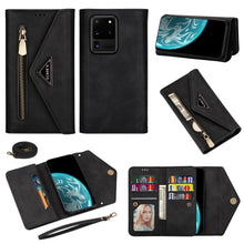Load image into Gallery viewer, Skin Feel Zipper Horizontal Flip Leather Case with Holder &amp; Card Slots &amp; Photo Frame &amp; Lanyard &amp; Long Rope, For Samsung Galaxy Note20, For Samsung Galaxy Note20 Ultra, For Samsung Galaxy S20, For Samsung Galaxy S20+, For Samsung Galaxy S20 Ultra       ...