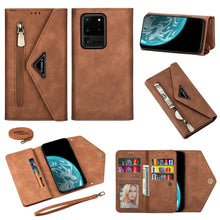 Load image into Gallery viewer, Skin Feel Zipper Horizontal Flip Leather Case with Holder &amp; Card Slots &amp; Photo Frame &amp; Lanyard &amp; Long Rope, For Samsung Galaxy Note20, For Samsung Galaxy Note20 Ultra, For Samsung Galaxy S20, For Samsung Galaxy S20+, For Samsung Galaxy S20 Ultra       ...