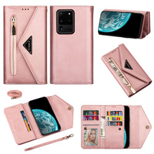 Load image into Gallery viewer, Skin Feel Zipper Horizontal Flip Leather Case with Holder &amp; Card Slots &amp; Photo Frame &amp; Lanyard &amp; Long Rope, For Samsung Galaxy Note20, For Samsung Galaxy Note20 Ultra, For Samsung Galaxy S20, For Samsung Galaxy S20+, For Samsung Galaxy S20 Ultra       ...