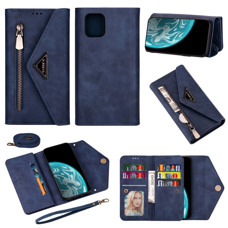 Skin Feel Zipper Horizontal Flip Leather Case with Holder & Card Slots & Photo Frame & Lanyard & Long Rope, For Samsung Galaxy Note20, For Samsung Galaxy Note20 Ultra, For Samsung Galaxy S20, For Samsung Galaxy S20+, For Samsung Galaxy S20 Ultra       ...