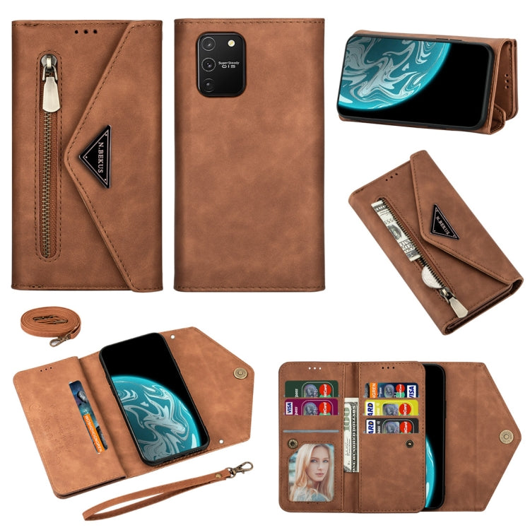 Skin Feel Zipper Horizontal Flip Leather Case with Holder & Card Slots & Photo Frame & Lanyard & Long Rope, For Samsung Galaxy Note20, For Samsung Galaxy Note20 Ultra, For Samsung Galaxy S20, For Samsung Galaxy S20+, For Samsung Galaxy S20 Ultra       ...
