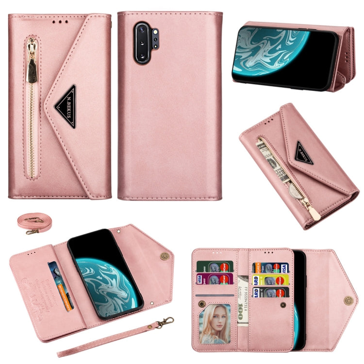 Skin Feel Zipper Horizontal Flip Leather Case with Holder & Card Slots & Photo Frame & Lanyard & Long Rope, For Samsung Galaxy Note10+, For Samsung Galaxy S10, For Samsung Galaxy S10+, For Samsung Galaxy S10e, For Samsung Galaxy A21                    ...
