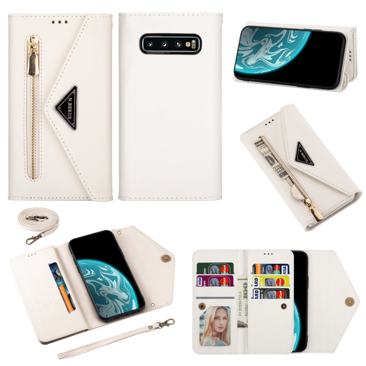 Skin Feel Zipper Horizontal Flip Leather Case with Holder & Card Slots & Photo Frame & Lanyard & Long Rope, For Samsung Galaxy Note10+, For Samsung Galaxy S10, For Samsung Galaxy S10+, For Samsung Galaxy S10e, For Samsung Galaxy A21                    ...