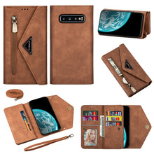 Load image into Gallery viewer, Skin Feel Zipper Horizontal Flip Leather Case with Holder &amp; Card Slots &amp; Photo Frame &amp; Lanyard &amp; Long Rope, For Samsung Galaxy Note10+, For Samsung Galaxy S10, For Samsung Galaxy S10+, For Samsung Galaxy S10e, For Samsung Galaxy A21                    ...