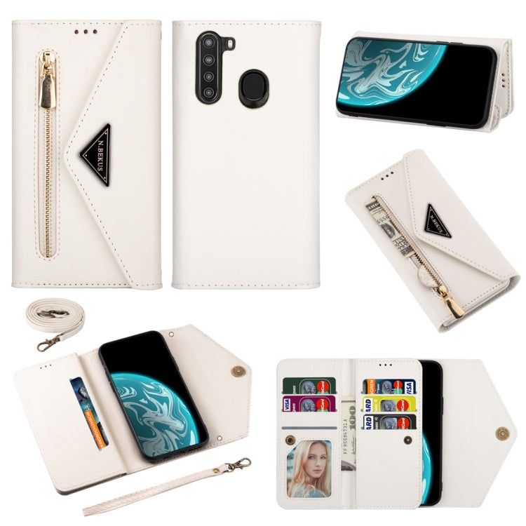 Skin Feel Zipper Horizontal Flip Leather Case with Holder & Card Slots & Photo Frame & Lanyard & Long Rope, For Samsung Galaxy Note10+, For Samsung Galaxy S10, For Samsung Galaxy S10+, For Samsung Galaxy S10e, For Samsung Galaxy A21                    ...